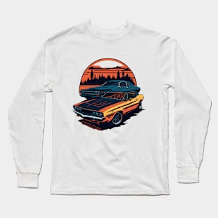 Dodge Challenger Classic Car Long Sleeve T-Shirt